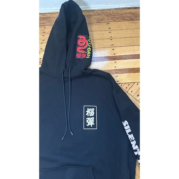 Lu'u Dan Graphic Print Crew Neck Hoodie Year of the Snake Size MEDIUM Oversized